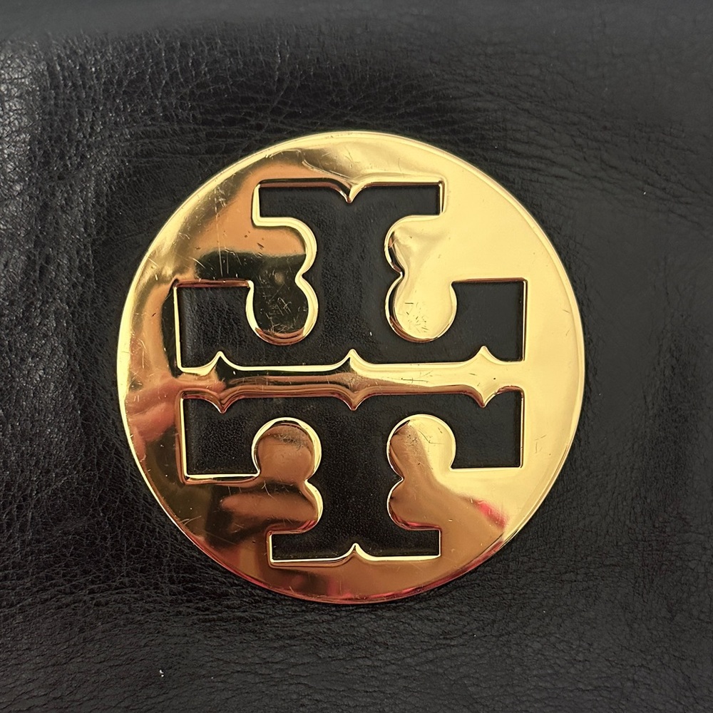 Tory Burch Black Clutch with Gold Chain - Picture 3 of 3